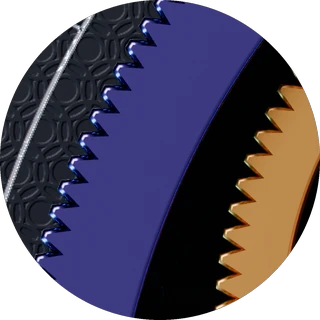 Close-up of the continuous rim